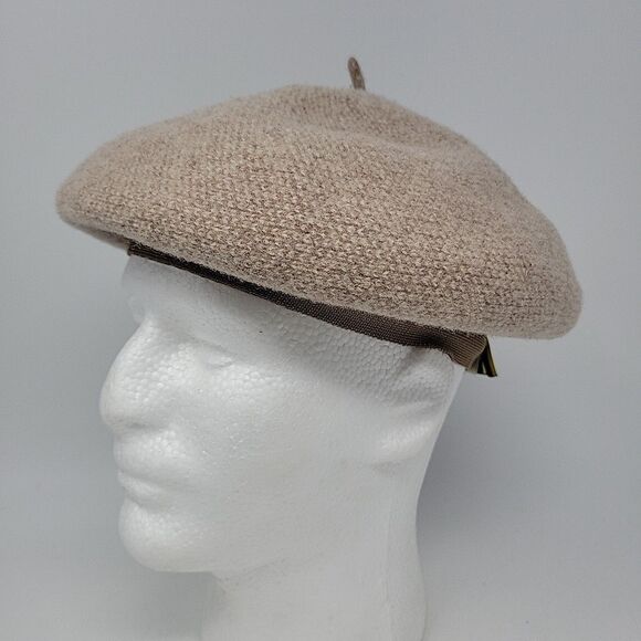 SCALA Lined 100% Wool Beret One Size Camel / Tan LW690 - Picture 1 of 11